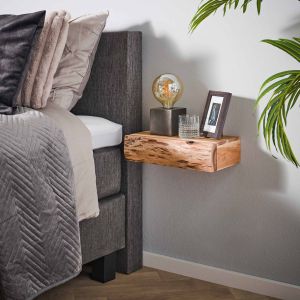 Hardy nachtkastje zwevend acacia hout L | set van 2 van het woonmerk Fraaai