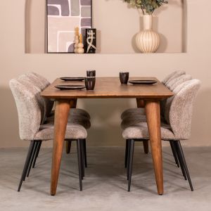 Fly eetkamertafel 220x100 cm mangohout - naturel