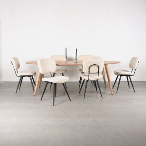 Ines eettafel 210x110x76 cm - naturel