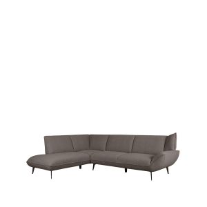 Pesaro hoekbank links bouclé - bruin