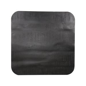 Restaurant/Bartafel Blad Vierkant Sloppy Edge 70x70 cm - zwart