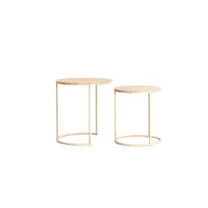 Sadar bijzettafel set van 2 Ø50x40+Ø52x46 cm
