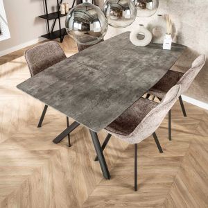 Eettafel Chestnut Beton 160 cm