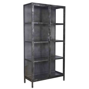 Evan vitrinekast metaal 90cm