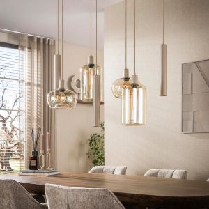 Fraaai Rodolfo hanglamp 4+3-lichts - beige