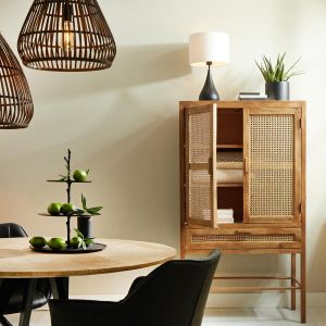 Nipas wandkast 90x45x160 cm - hout bruin