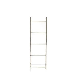 Mariki wandkast 55x40x180 cm - glas helder/nikkel