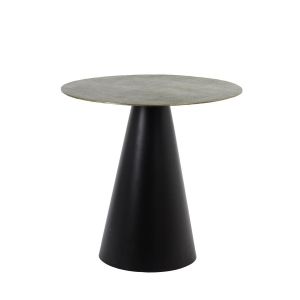 Popeto ronde bijzettafel Ø80 cm - antiek brons/zwart