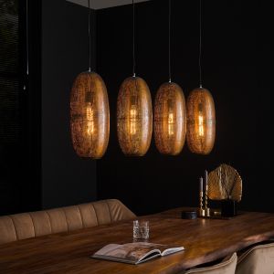 Francis hanglamp 4L - brons antiek
