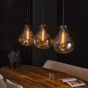 Lydia hanglamp 3L - artic zwart