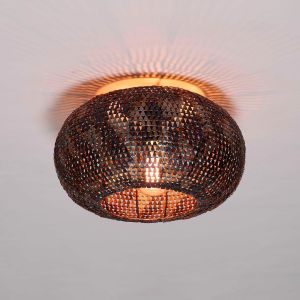 Brodie plafondlamp Ø40 cm - zwart/bruin