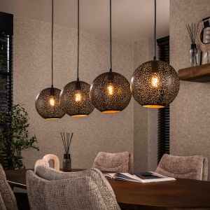 Nelson hanglamp 4L - Ø25 cm - zwart