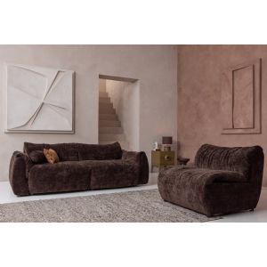Baggy 2-zits bank 3D chenille