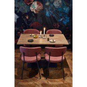 Tablo eettafel recht 120x80 cm - cashmere brown