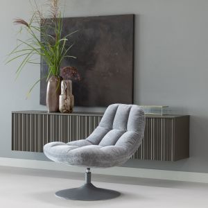 Elvi draaifauteuil chenille structuur