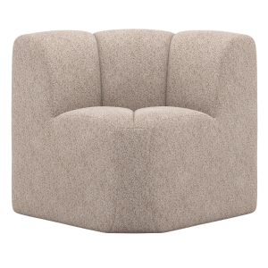 Mojo eetbank hoek met rugleuning wollig