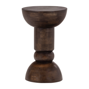 Woood Emel bijzettafel mangohout - donkerbruin