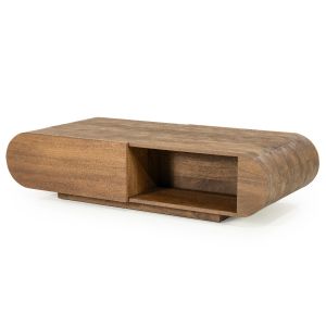 King salontafel mangohout - bruin