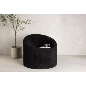 Nuko fauteuil - teddy - zwart