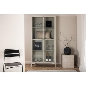 Salvo vitrinekast - 90 x 190 cm - beige