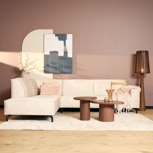 MySofa Floris Divan Links + 2,5 zits - beige velvet
