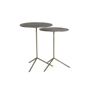 Pelarco bijzettafel set van 2 - antiek brons