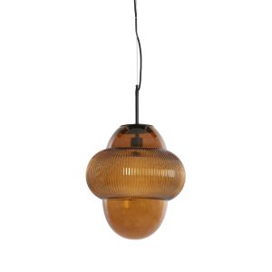 Ovnis hanglamp Ø35x40 cm - glas bruin