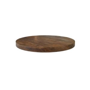 Rond Restaurant-/Bartafelblad - Straight Edge - Nature Smooth - Mangohout - 110 cm - Straight