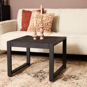 Vierkante bijzettafel Boaz - 60 cm - zwart
