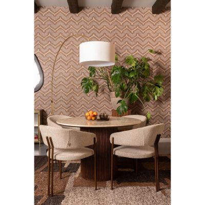 Dutchbone Naida eetkamerstoel bouclé