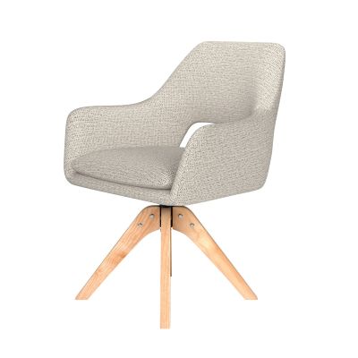 Puur Lana draaistoel hout