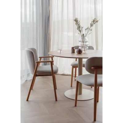 Puur Kyle eettafel ø110 cm - naturel/beige
