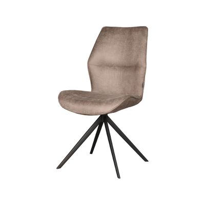 Label51 Comfy eetkamerstoel micro suede - taupe