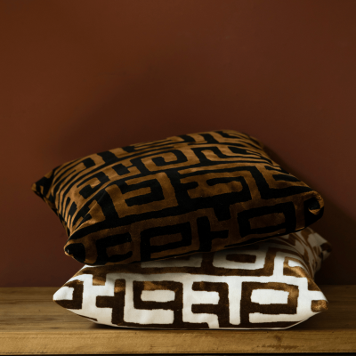 Lane kussen 45cm beige/bruin van het woonmerk Dutchbone 