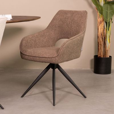 Label51 Finley eetkamerstoel bouclé