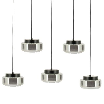 By-Boo Pivot hanglamp rechthoek - grijs glas