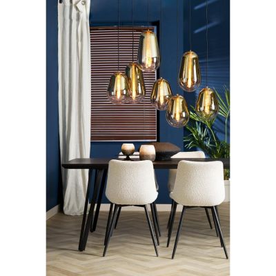 Light & Living Maeve hanglamp 7L - glas goud-helder/goud