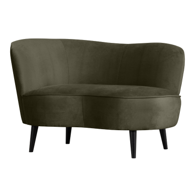 Woood Sara lounge fauteuil links velvet