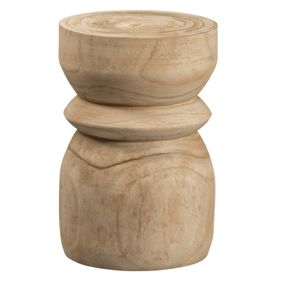 Woood Bikkel krukje hout 40xø28cm