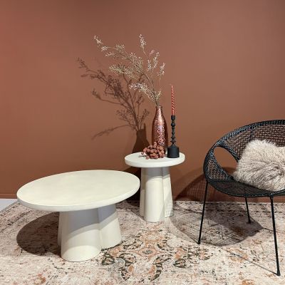 Brix Sandy bijzettafel 50 cm - beige