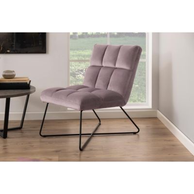 Nøra Cole fauteuil | zwart metaal onderstel | stof Vic