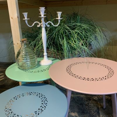 Alva tuin bijzettafel 97x97x37 cm - antraciet