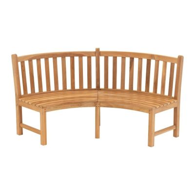 Ronde bank teak 200x53x92cm