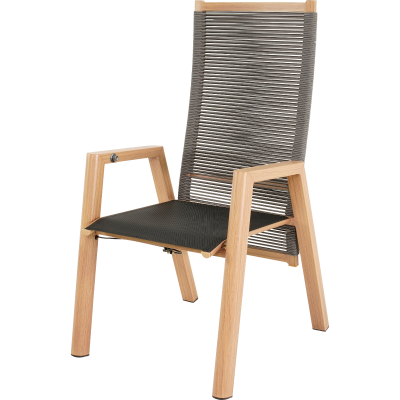 Acari verstelbare tuinstoel - grijs