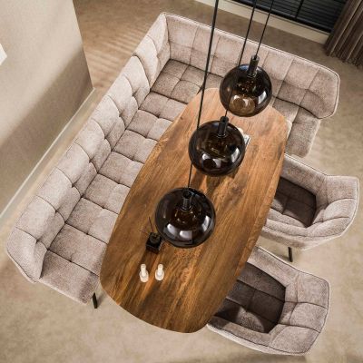 Fraaai Walter hoekbank rechts - zand/bruin