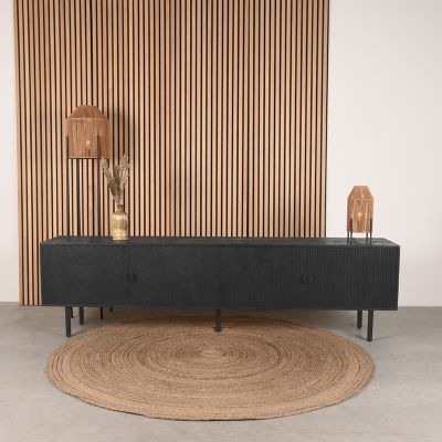 Label51 Cotia tv-meubel 220x40x60 cm - zwart