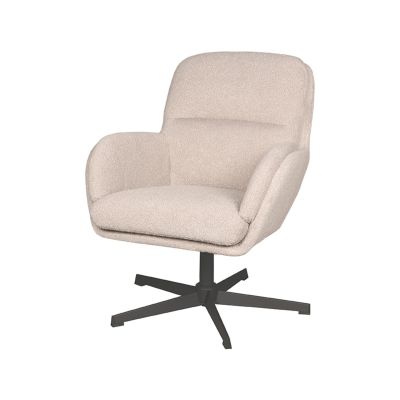 Label51 Moss draaibare fauteuil bouclé - naturel