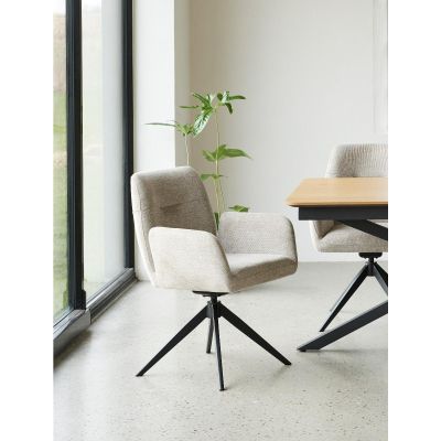 Nordic Home Roxanne draaibare eetkamerstoel