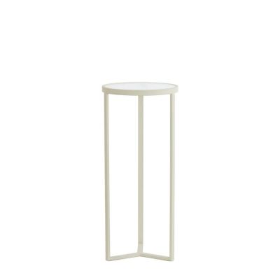 Light & Living Retiro pilaar Ø35x80 cm - rib glas/crème
