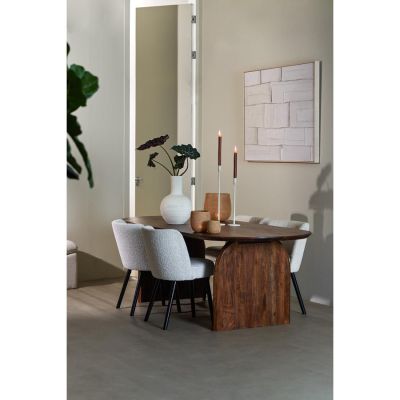 Light & Living Indore eettafel 220x100x75 cm acacia hout - donkerbruin